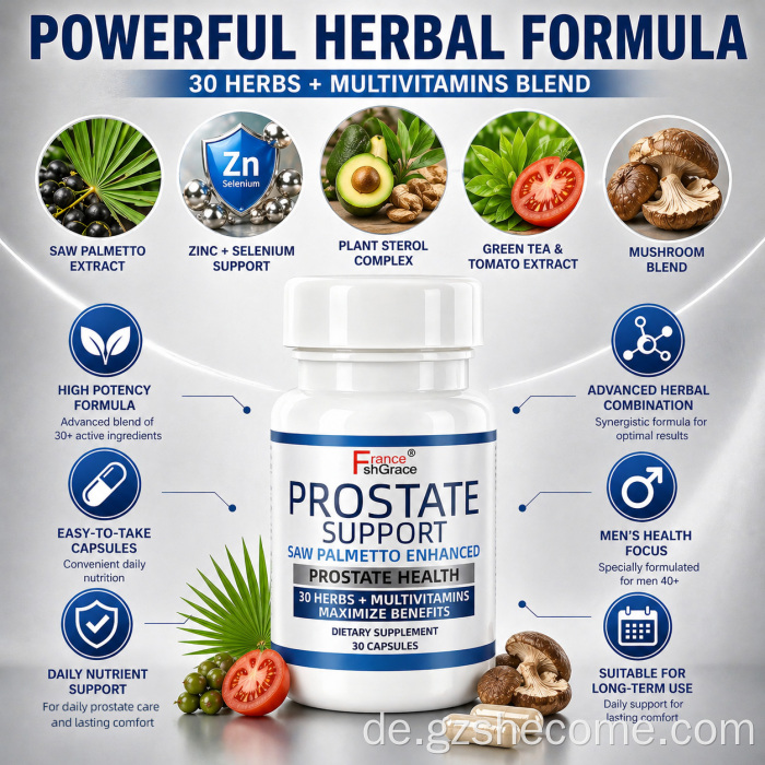 Shecome Prostate Support 30 Kapseln Saw Palmetto Enhanced